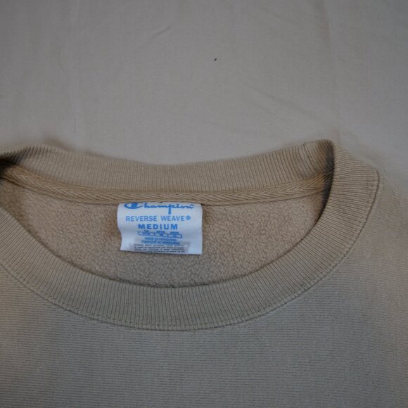 Champion Beige Reverse Weave Crewneck Sweatshirt - Picture 2 of 5